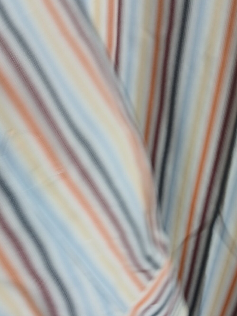 Thomas Dean Men’s medium Striped Button-Down Shirt — White, Blue, Orange - Picture 5 of 8